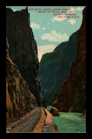 Dr Jim Stamps Us Royal Gorge Grand Canyon Railroad Den And Rio View Postcard