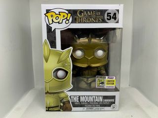 Funko Pop 2016 Game Of Thrones The Mountain Armoured 54 Sdcc Sticker W Protector