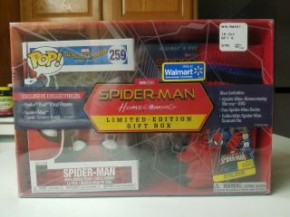 Spiderman Homecoming Walmart Exclusive Gift Box Funko Pop 259