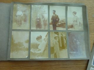 Edwardian Hand Made Photo Album With Many Family Related Photos