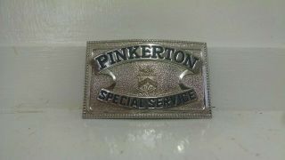 Pinkerton Special Service Badge Screw Back