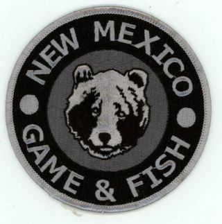 Mexico Nm Game And Fish Subdued Swat Patch Police Sheriff