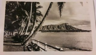 8 Vintage 1938 Photos Landscape Views Of Hawaii Ocean Waves Islands Palms Trees