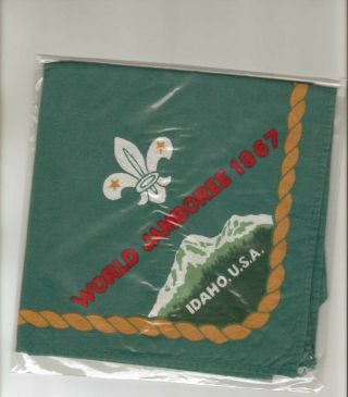 Boy Scouts World Jamboree 1967 Idaho Usa Official Neckerchief