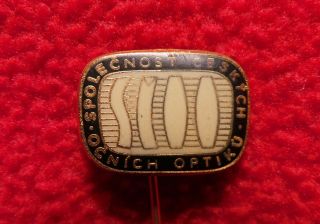 Antiques Pin Badge Society Of Czech Optics - Gesellschaft Der Tschechischen Opti