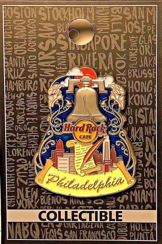 Hard Rock Cafe Philadelphia Core City Icon Pin Series 3d Pennsylvania Le