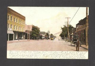 Vintage 1907 Postcard: Central Avenue W/ Street Car - Saint Petersburg,  Florida