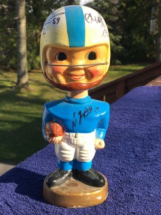 Late 1960’s Bobblehead/nodder Signed By Ten 2015 - 16 Packers