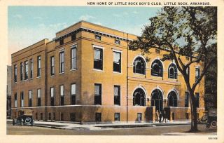 Little Rock Arkansas Boys Club Street View Antique Postcard K431143