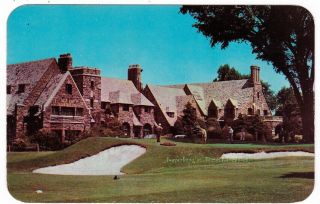 Winged Foot Golf Club Mamaroneck York - C1955 Postcard West Chester County
