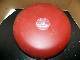 Vintage W L Jenkins Co.  Red Fire Alarm / Security Bell - 24v Dc 0.  2 Amp