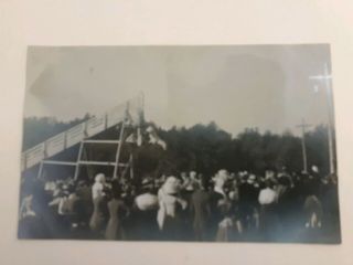 Antique Real Photo Of Acrobatic Horse.  Us Scene.  Amateur Photo At A Fair.