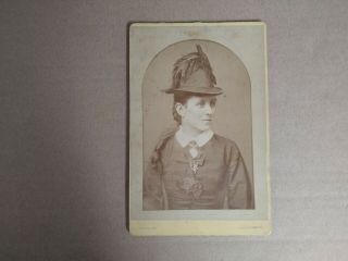 Cabinet Card Photograph Of A Lady By J Dennison Of Carlisle
