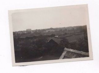 Old Chinese Photograph British Army Camp Huts Shanghai China Vintage 1930s (626)