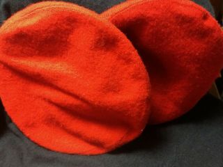 Two Vintage Bsa Boy Scouts Of America Red 85 And 100 Wool Berets
