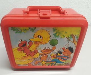 Vintage Aladdin Plastic Lunchbox Sesame Street No Thermos