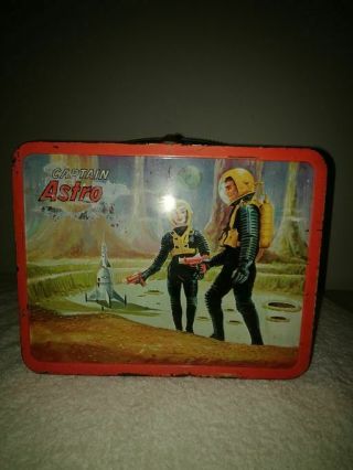 Vintage 1966 Captain Astro Metal Lunch Box