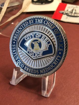 City Of Bell California Police Department Challenge Coin