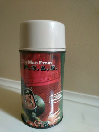 Vintage The Man From U.  N.  C.  L.  E.  Thermos 1966 6.  5 " Tall