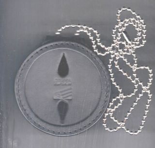 Us Marshal Circle Star Badge (not) Cutout Belt Clip/neck Hanger W/chain