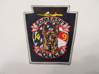 Pennsylvania Somerset Police K - 9 Unit Patch