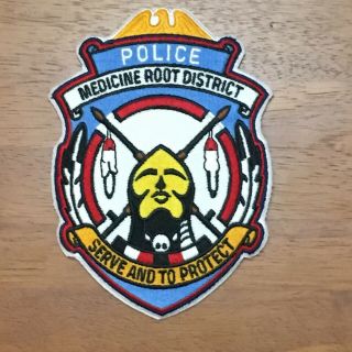 Sioux Medicine Root District Police Patch