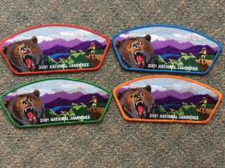 Set Of 4 Great Smoky Mountain Council 2001 National Scout Jamboree Jsp