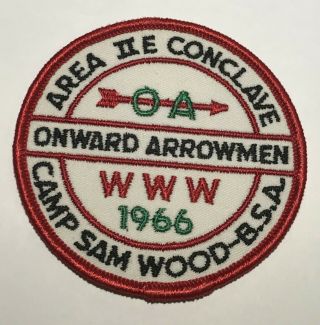 1966 Oa Conclave Patch Region 2e York Camp Sam Wood Mc3