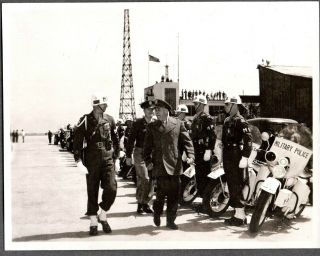 Vintage Photograph 1946 Ww11 W2 Military Police Mp Motorcycles Tokyo Japan Photo