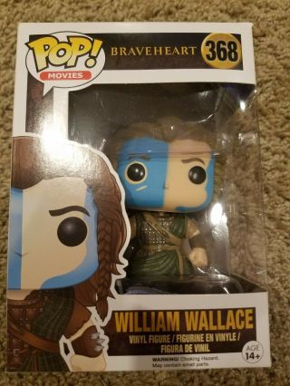 William Wallace Braveheart Funko Pop Vaulted,  Movies,  Freedom