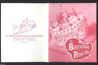 Whitneys At The Beach Fun - Tier Town Birthday Parlor Card San Francisco Playland 3