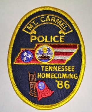 Mt.  Carmel Tennessee Police Patch // Us