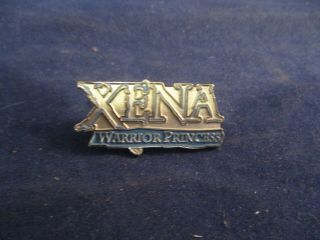 Xena The Warrior Princess Tv Show Blue & Silver Promo Pin Button Pinback