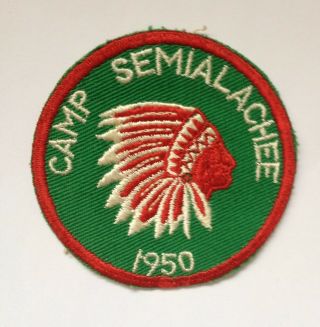 Camp Semialachee 1950 Patch Bsa