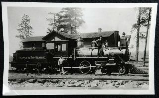Vtg Photo 1890s Del Norte Colorado Denver Rio Grande Railroad Train Engine 95