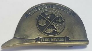 Vintage Belt Buckle Elko,  Nevada 2004 Safety Olympiad Paramedic Rescue Award