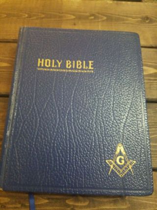 Vintage Holy Bible Red Letter Edition Masonic Edition Cyclopedic Indexed 1967