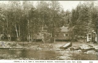 Ray Mn Cabins 5,  6,  7 And 8 At Esslingers Kabetogama Lake Resort 1952
