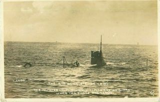 Rp Submarine A3 Sub Disaster Off Isle Of Wight Real Photo By Cribb 1912