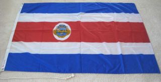 Vintage Merchant Marine Flag Of Costa Rica 48 " By 72 "