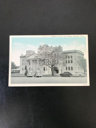 Vintage Postcard County Court House Hamilton Texas Rare