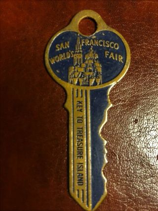 Worlds Fair San Francisco 1939 Souvenir Key Treasure Island