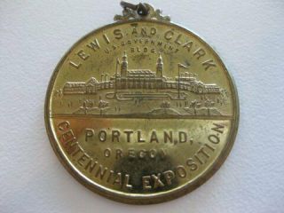 1905 Centennial Medallion Lewis & Clark Exposition Portland Or