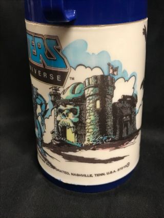 VINTAGE 1983 MASTERS OF THE UNIVERSE ALADDIN THERMOS Skeletor 80’s Toy 5