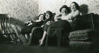 G810 Vtg Photo Laughing Cross Dresser Women Gay Lesbian Interest C Early 1900 