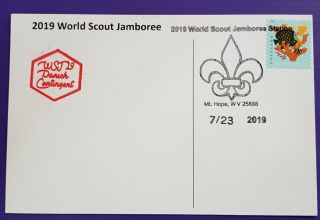 24th World Scout Jamboree 2019 / Postmark On Usps Official Postcard And Denmark