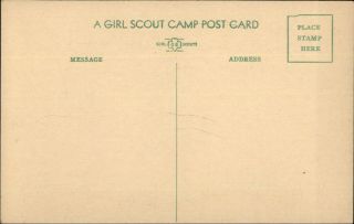 Girl Scouts Camp Comic Postcard - Swimming 2