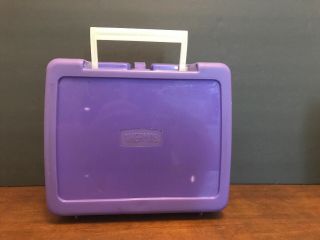 Vintage 1992 Barney & Baby Bop Purple Lunchbox With Thermos - 4