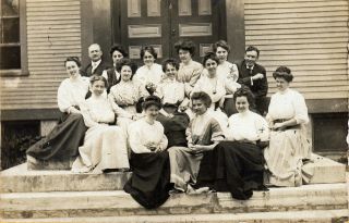 Proctor,  Vt Rppc School Teachers June 18,  1909 2