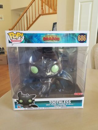 Funko Pop Movies Toothless How To Train Your Dragon 686 Target Exclusive10” Inch